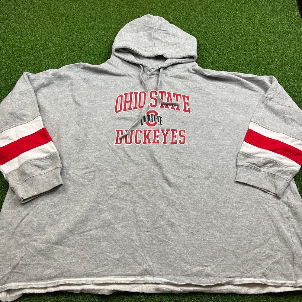 Profile Varsity Womens Plus Gray Ohio State Buckeyes NCAA Hoodie 4X